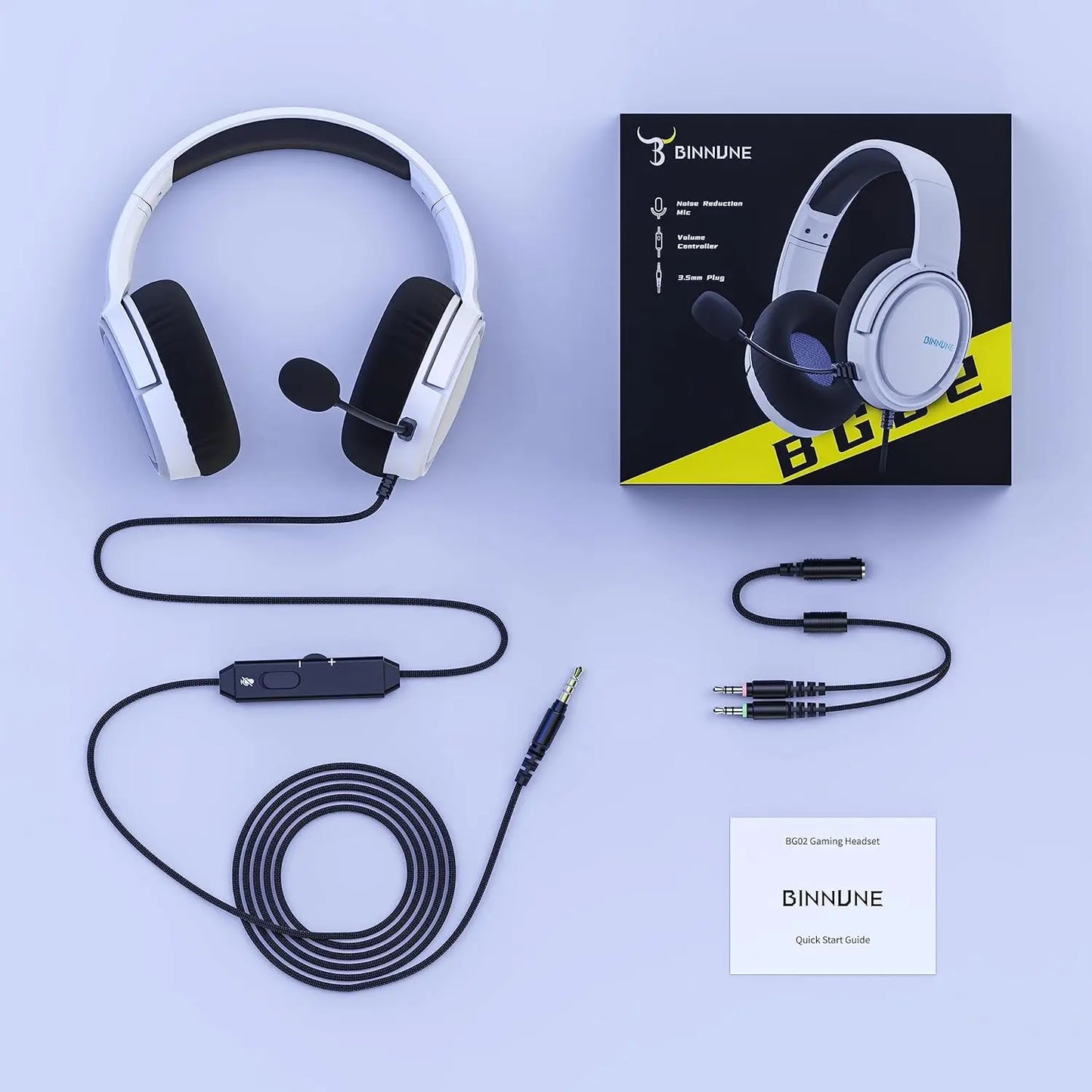 Gaming Headset with Mic - Xbox, PS5, PC, Switch Compatible