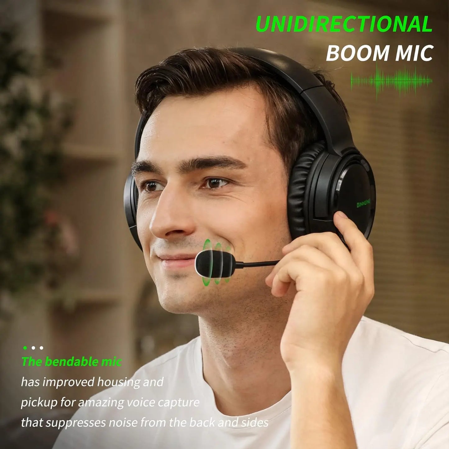 Gaming Headset with Mic - Xbox, PS5, PC, Switch Compatible