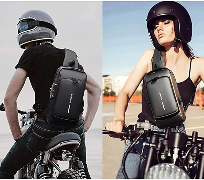 Oxford Sling Bag - Durable Crossbody Chest Pack with Secure Phone Pocket
