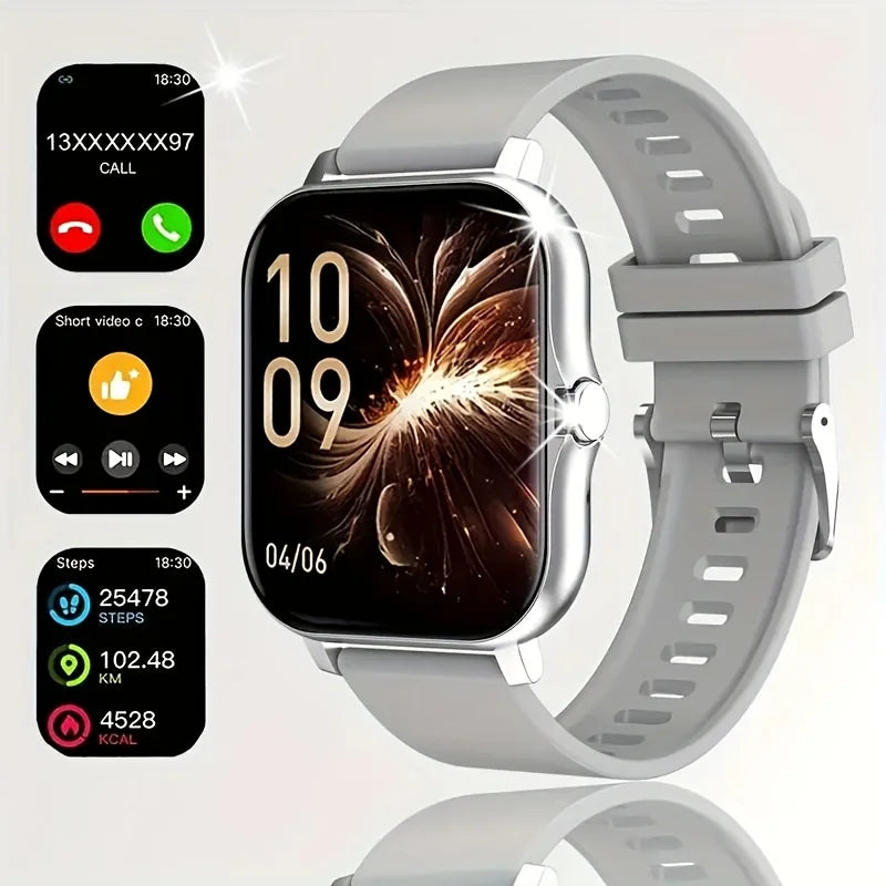 2025 Smart Watch: Full Touch, BT Call, Sports for Android/iOS
