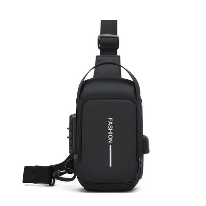 Men's Oxford Sling Bag - Durable Motorcycle Crossbody with Pocket