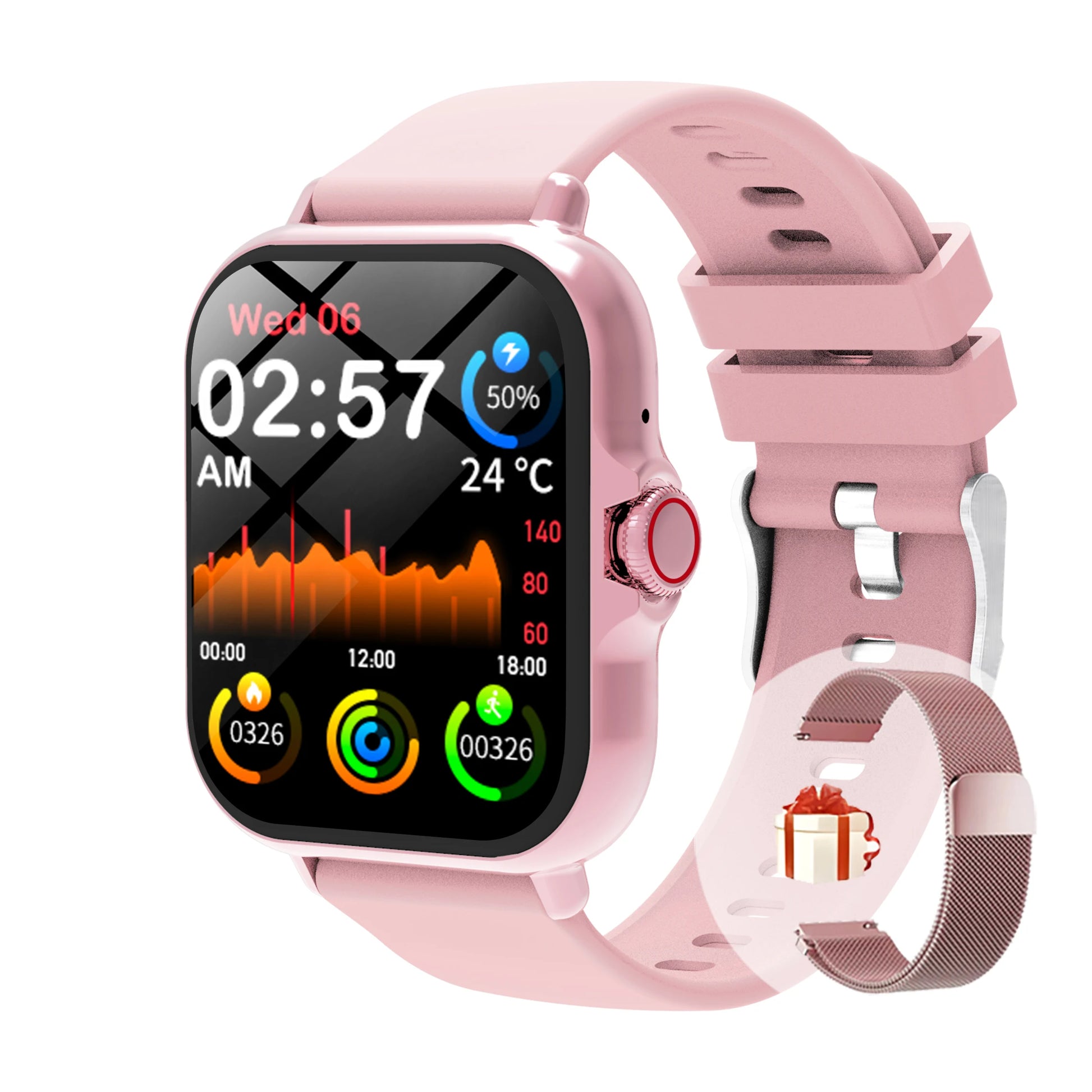 Smart Watch 1.83'' Waterproof Call & Sleep Monitor for iPhone/Android