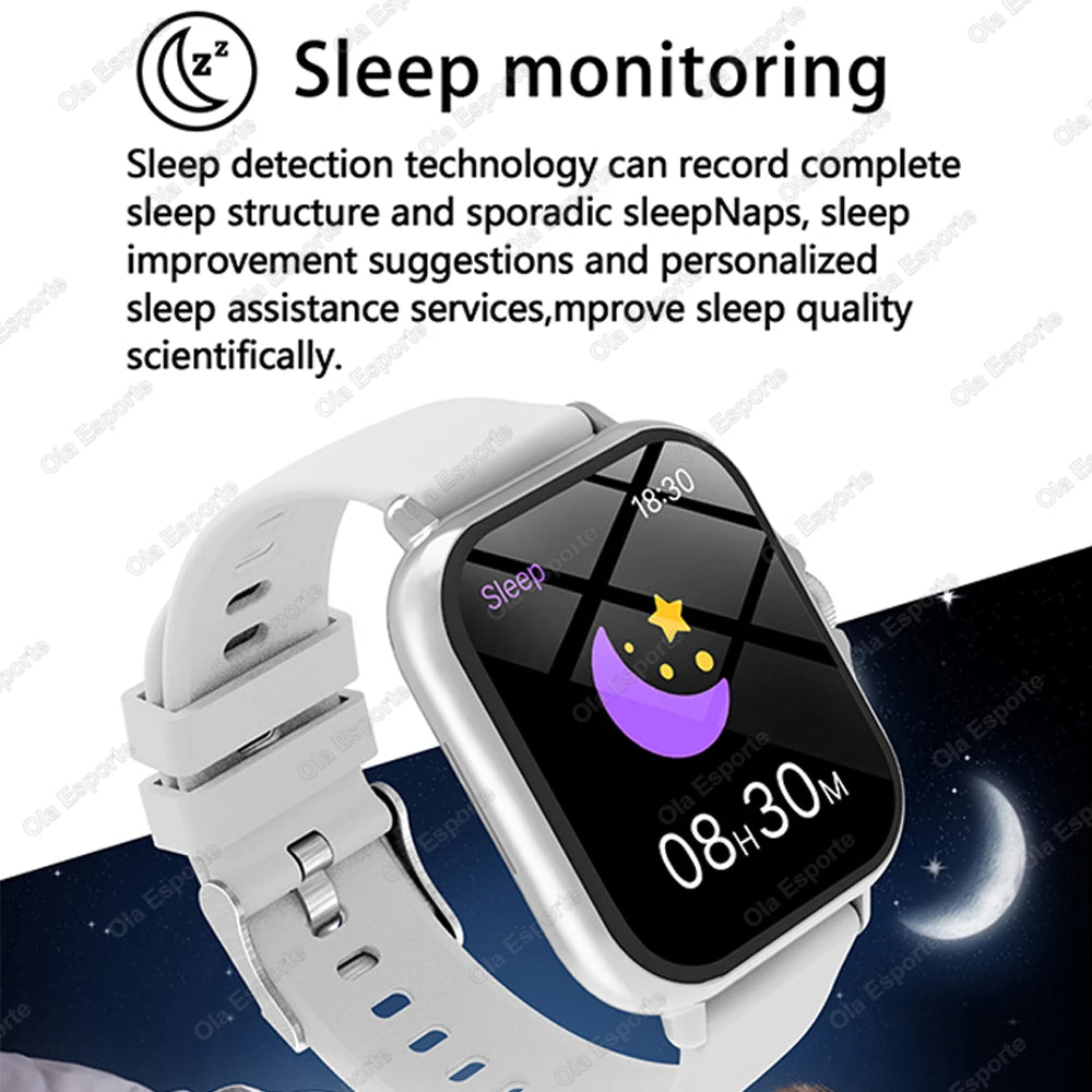 Smart Watch 1.83'' Waterproof Call & Sleep Monitor for iPhone/Android