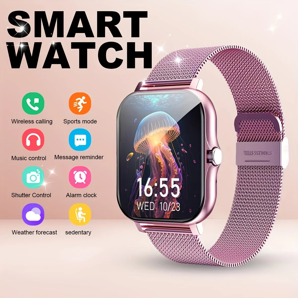 2025 Smart Watch: Full Touch, BT Call, Sports for Android/iOS