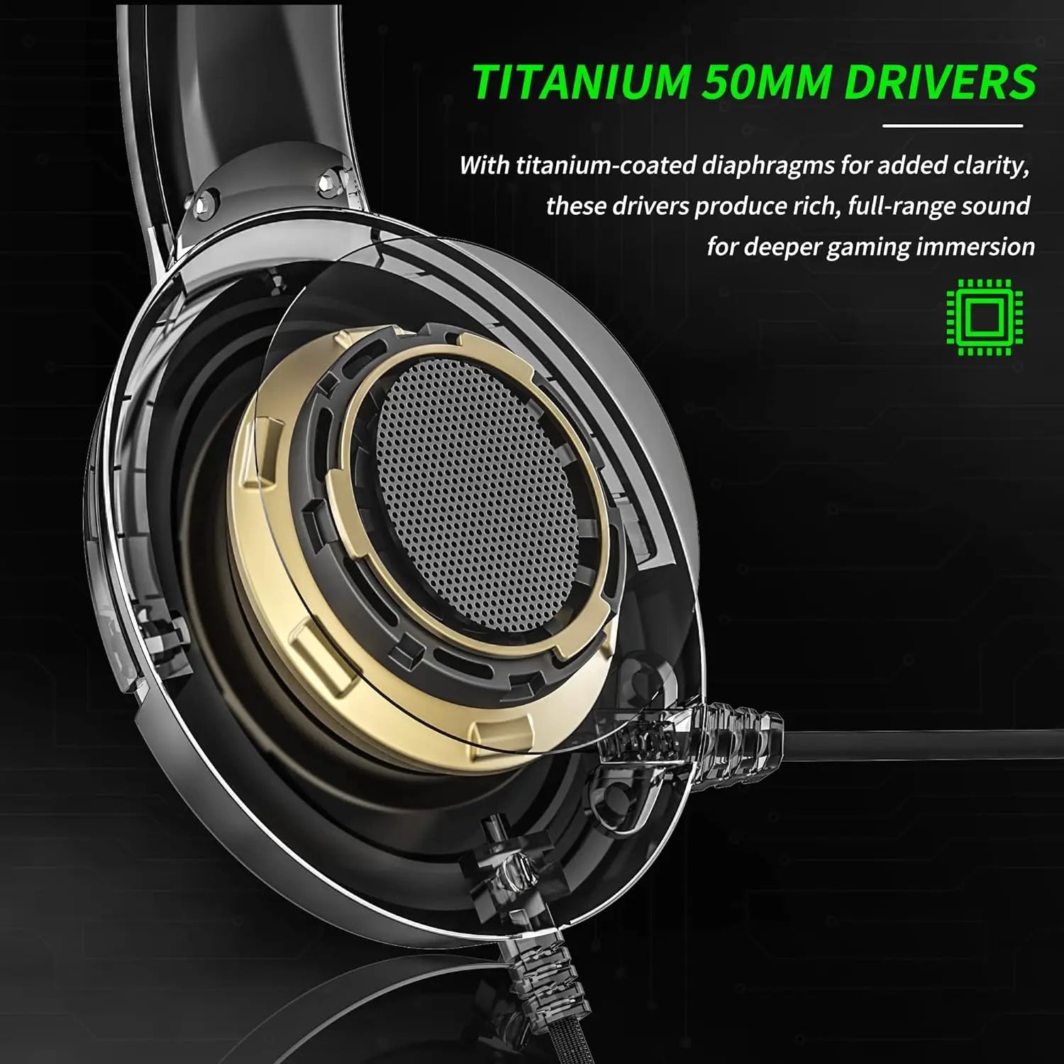 Gaming Headset with Mic - Xbox, PS5, PC, Switch Compatible